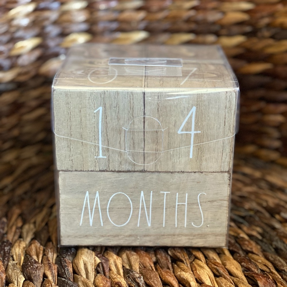 Rae Dunn Baby Milestone Blocks